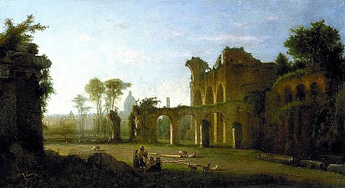 View of the Temple of Peace in the Roman Forum, 1864, George Loring Brown