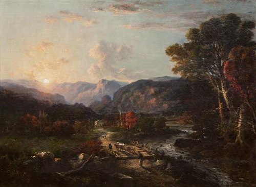 Sunrise, White Mountains, New Hampshire, 1862, George Loring Brown
