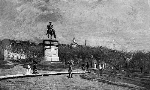 The Public Garden, Boston, 1869, George Loring Brown