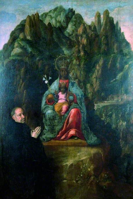 The Virgin of Montserrat with a Donor, 1649, Juan Andrés Ricci de Guevara