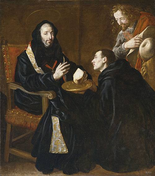 Saint Benedict blessing the Bread, 1655, Juan Andrés Ricci de Guevara