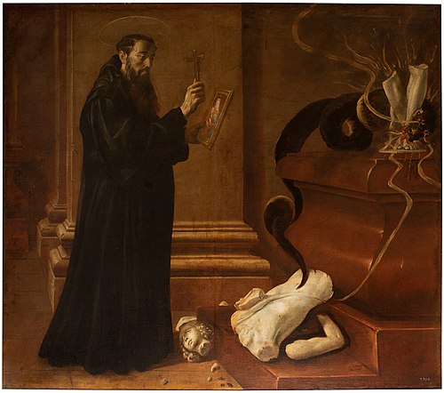 Saint Benedict destroying Idols, 1642, Juan Andrés Ricci de Guevara