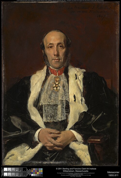 Portrait de Jules Pelletier, 1867, Ernest Meissonier