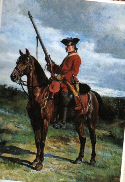 La vedette des dragons sous Louis XV, 1863, Ernest Meissonier