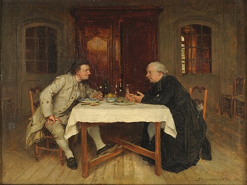 Le Vin du curé, 1860, Ernest Meissonier