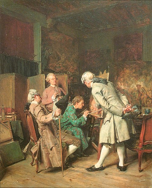 Les Amateurs de peinture, 1860, Ernest Meissonier