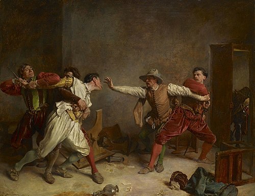 Une rixe, 1855, Ernest Meissonier