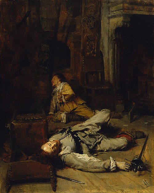 The End of the Game of Cards, 1865, Ernest Meissonier