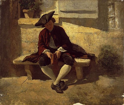 Young Man with a Book, 1860, Ernest Meissonier