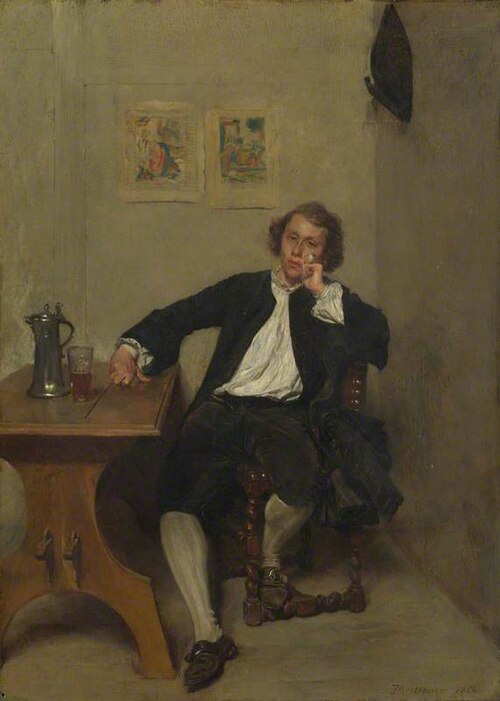 A Man in Black smoking a Pipe, 1854, Ernest Meissonier