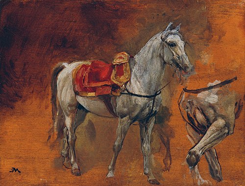Studien eines Schimmels, 1864, Ernest Meissonier