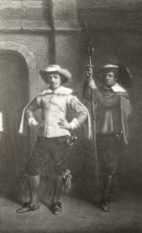 Officer and halberdier, 1860, Ernest Meissonier