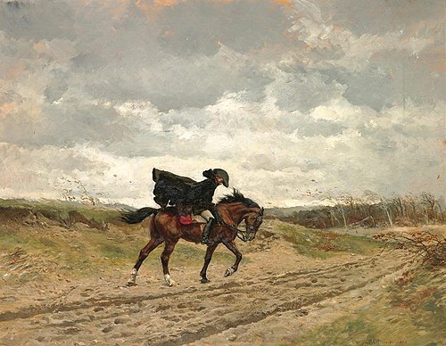 Le voyageur (Le maréchal Ney à cheval luttant contre le vent), 1886, Ernest Meissonier