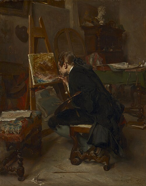 A Painter, 1855, Ernest Meissonier