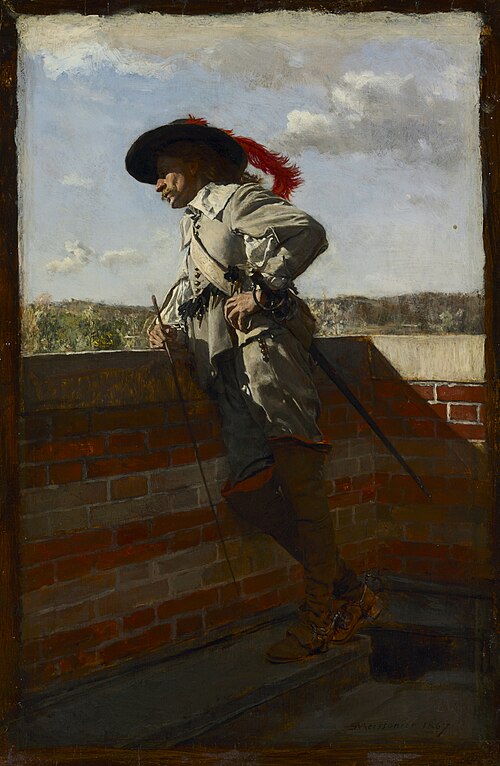 On a Terrace, 1867, Ernest Meissonier
