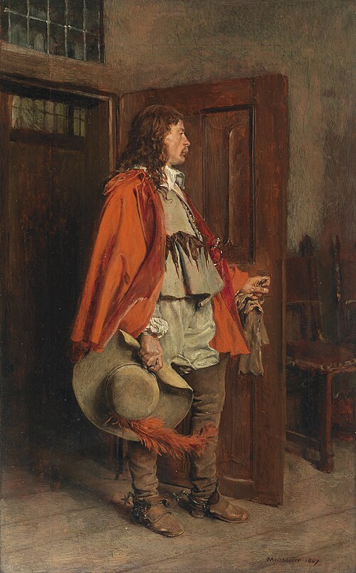 Man in a Red Cloak, 1867, Ernest Meissonier