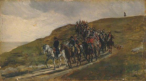Advance Guard of an Army, , Ernest Meissonier