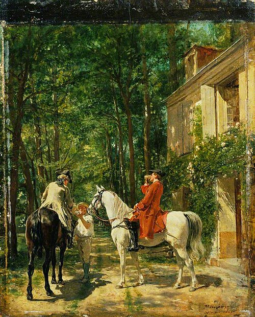 The Roadside Inn, 1865, Ernest Meissonier