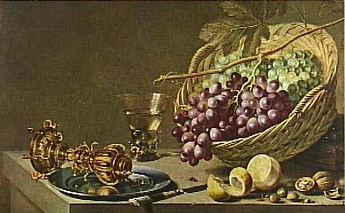 Still life with fruit on a table, 1629, Pieter Claesz