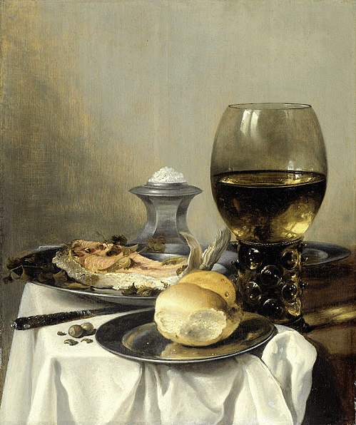Nature morte à la salière, 1644, Pieter Claesz