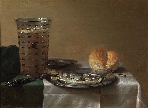 Breakfast Piece, 1636, Pieter Claesz