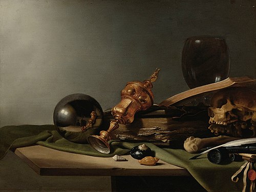 Vanité à la boule de cristal, 1634, Pieter Claesz