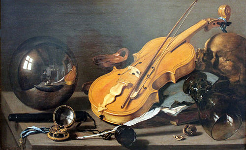 Nature morte à l'autoportrait, 1628, Pieter Claesz