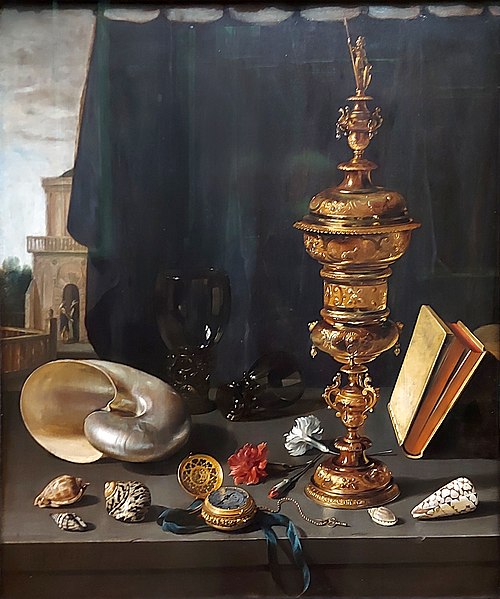 Still Life with a Tall Covered Beaker, 1624, Pieter Claesz