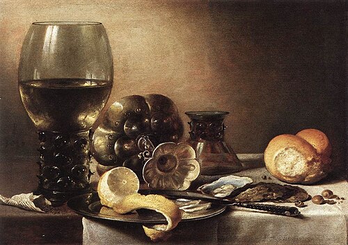 Nature morte, 1638, Pieter Claesz