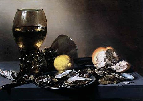 Still Life with Oysters, 1642, Pieter Claesz