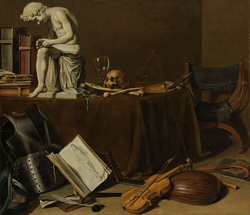 vanité au tireur d'épine, 1628, Pieter Claesz
