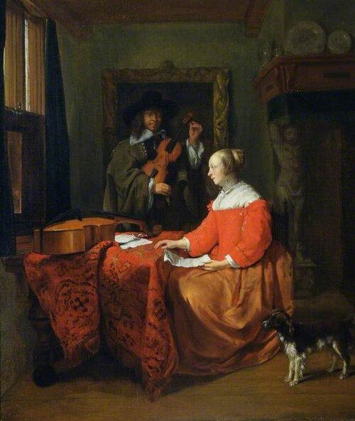 The Music Lesson, 1660, Gabriel Metsu