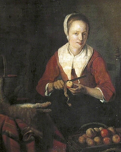 Woman Peeling Apples, , Gabriel Metsu