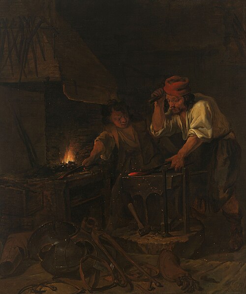 The armorer, 1650, Gabriel Metsu