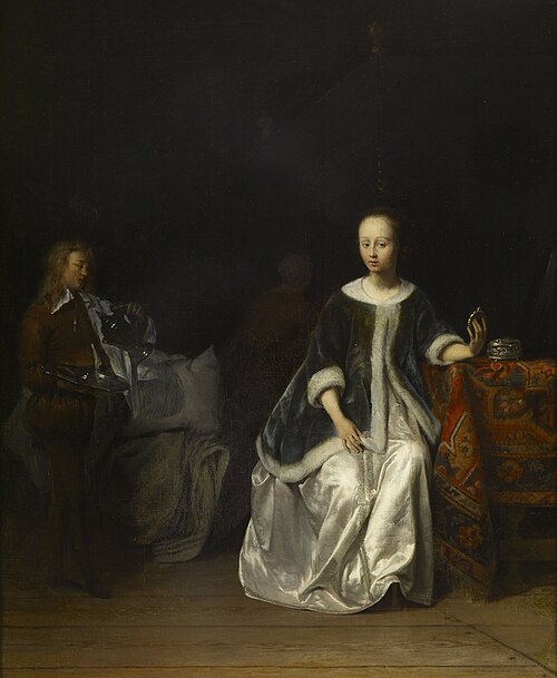 A Lady at Her Toilet, 1660, Gabriel Metsu