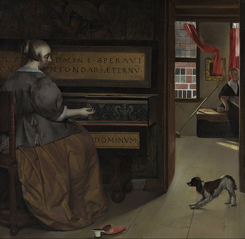 Lady at a Virginal, 1660, Gabriel Metsu