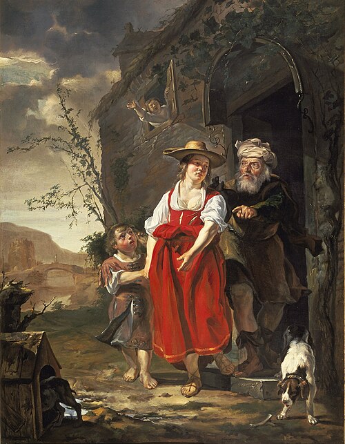 The Dismissal of Hagar, 1653, Gabriel Metsu