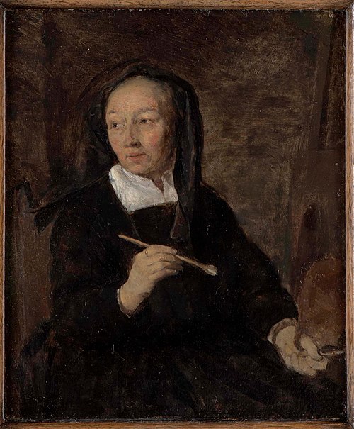 Portrait of a Woman as Painter, 1660, Gabriel Metsu