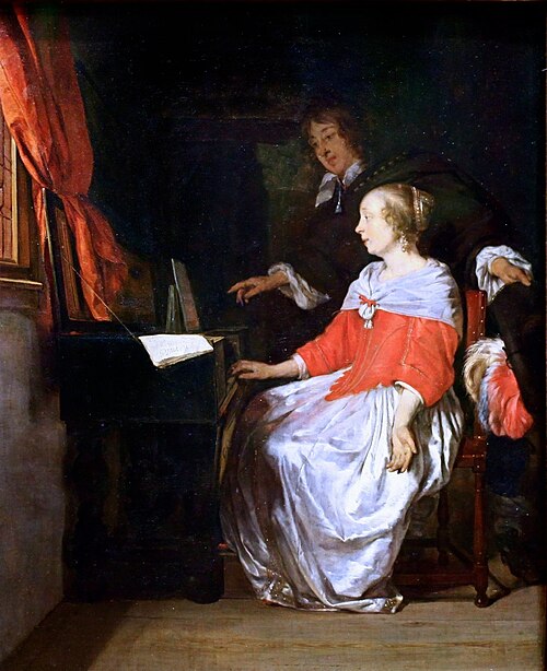 The Music Lesson, 1661, Gabriel Metsu