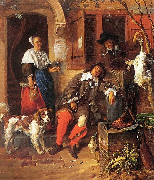 The Sleeping Sportsman, 1659, Gabriel Metsu