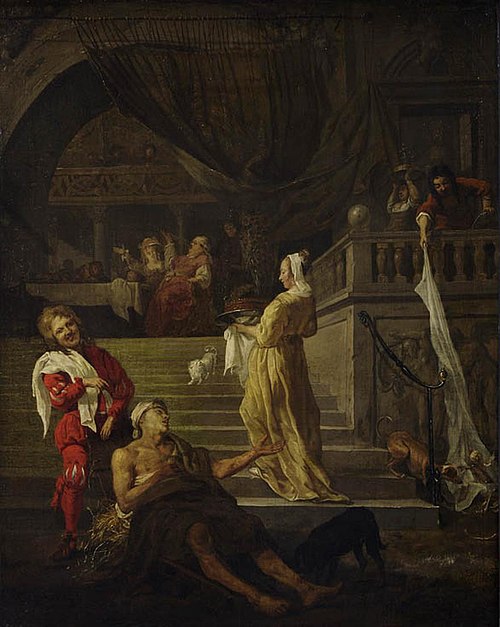 The Rich Man and Lazarus, 1651, Gabriel Metsu