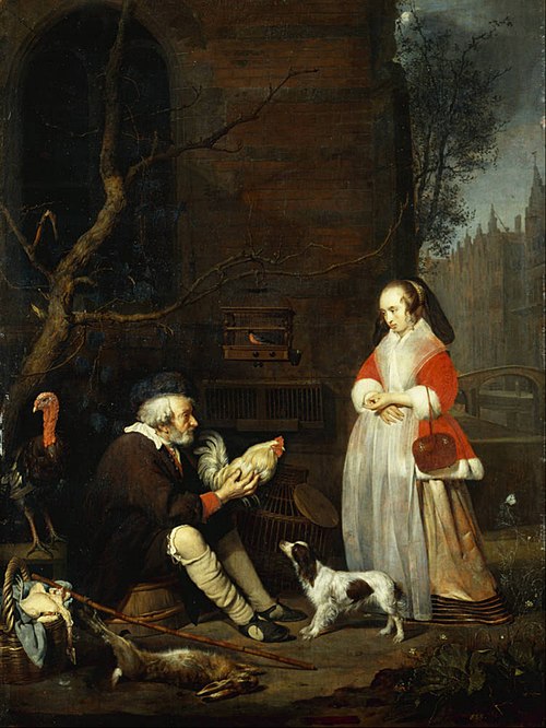 The Poultry Seller, 1662, Gabriel Metsu