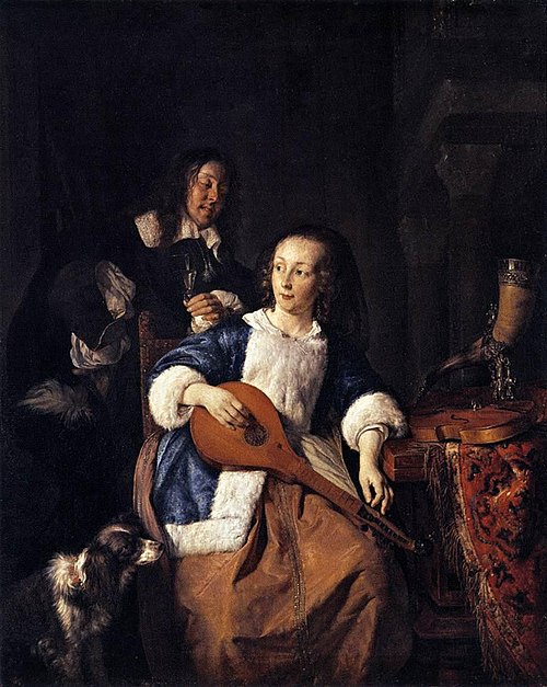 The Cittern Player, 1661, Gabriel Metsu
