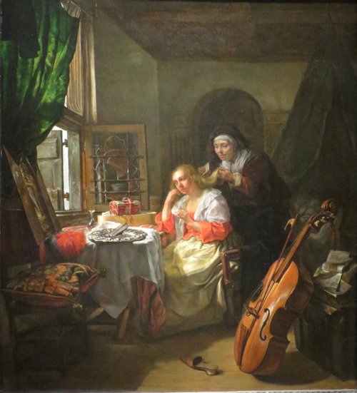 Woman at her Toilette, 1656, Gabriel Metsu