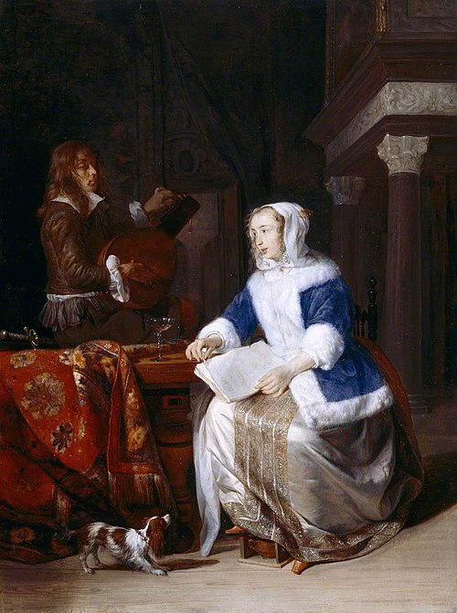 The Duet or Le Corset Bleu, 1661, Gabriel Metsu
