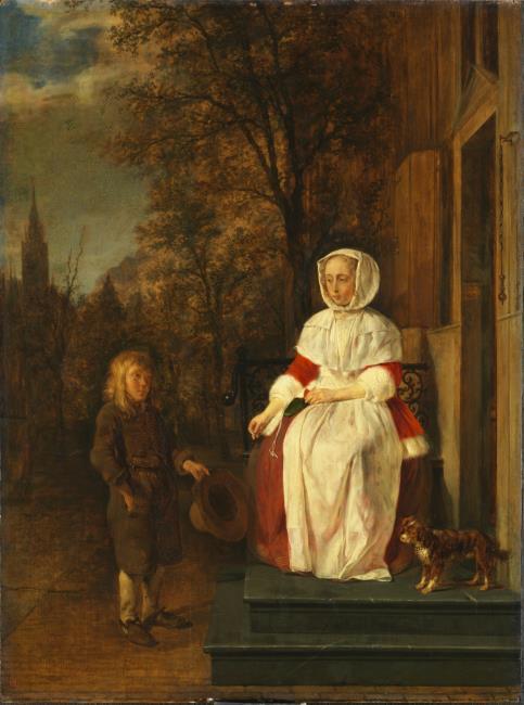 The Alms, 1658, Gabriel Metsu
