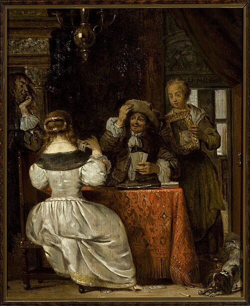 Card players, 1651, Gabriel Metsu