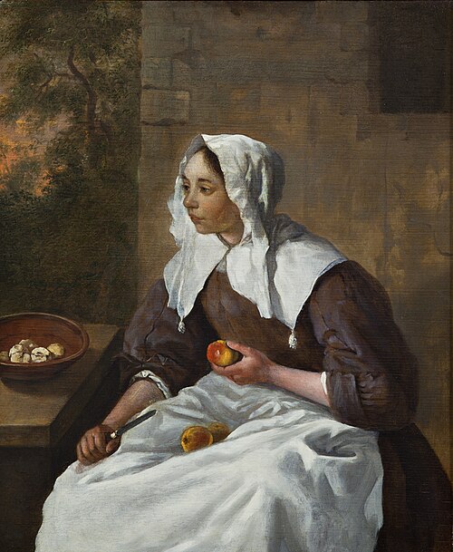 Girl Peeling Apples, 1660, Gabriel Metsu