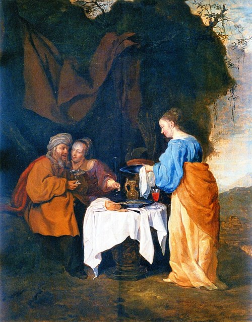 Lot and his daughters, 1655, Gabriel Metsu