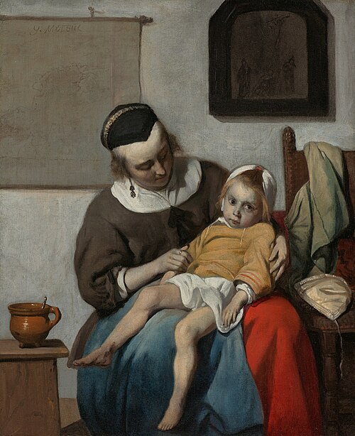 The Sick Child, 1660, Gabriel Metsu